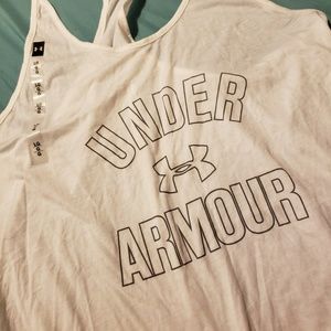 White underarmour Nwt razorback tank!
